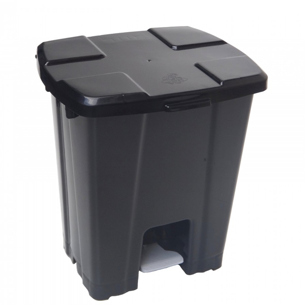 Lixeira Plástica Quadrada 30L com Pedal