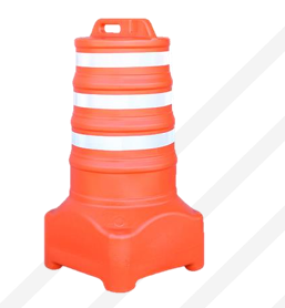 Cone Balizador FIT Com Alça e 3 Faixas Refletivas