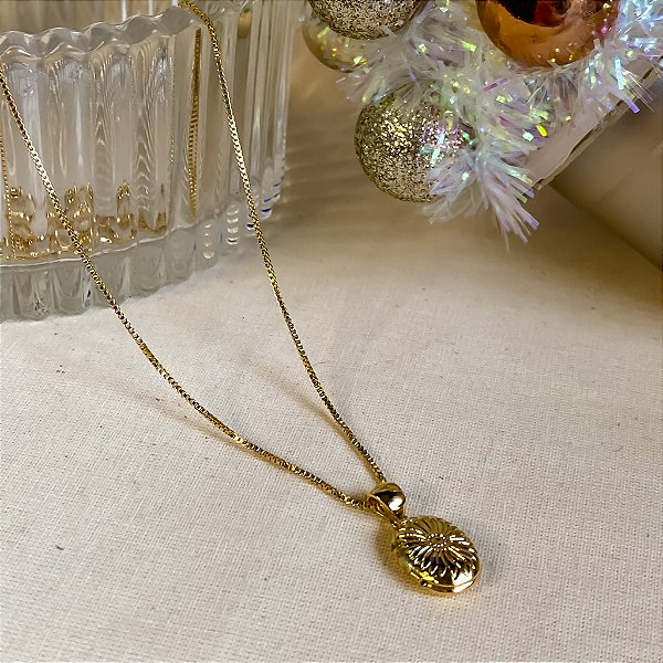 Mini Relicário girassol