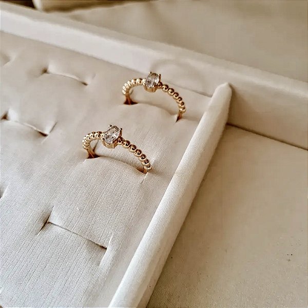 ANEL SOLITÁRIO ESFERAS