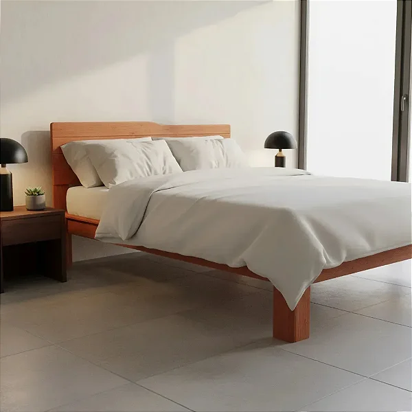 CAMA CASAL PADRÃO COM CABECEIRA PENAFORT 138 X 188 X 35