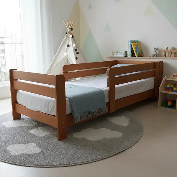 CAMA INFANTIL PADRÃO SOLTEIRO PENAFORT 88 X 188 X 20 SEM DESENHO