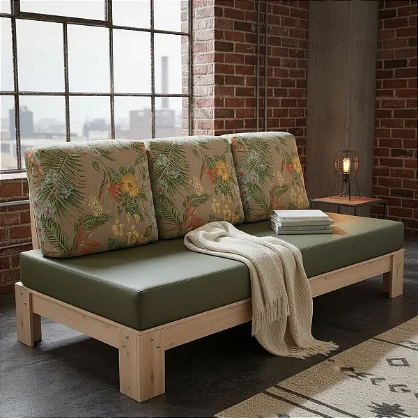 CAMA SOLTEIRO ORIENTAL PENAFORT 78x188x25 SEM PINTURA (CRUA)