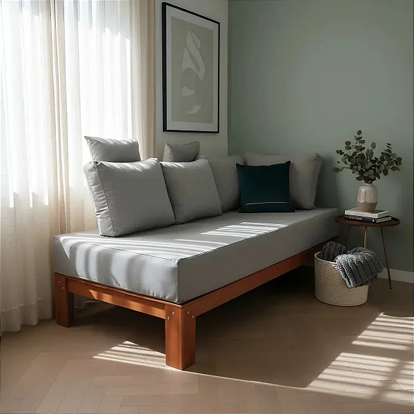 CAMA SOLTEIRO ORIENTAL 78 x 188 x 25 COR IMBUIA