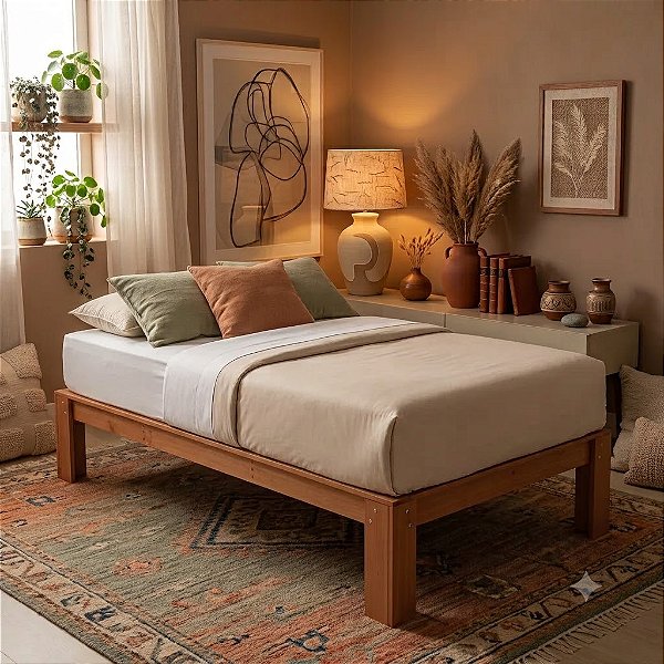 Cama de Solteiro Penafort 188 X 88 X 35