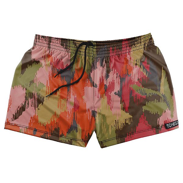 Shorts Comfy Chess Floral Blur
