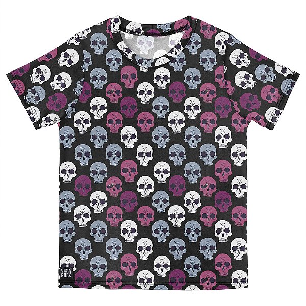 Camiseta Infantil Skulls Colors