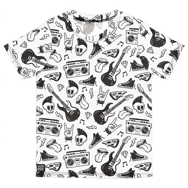 Camiseta Infantil Rock Music