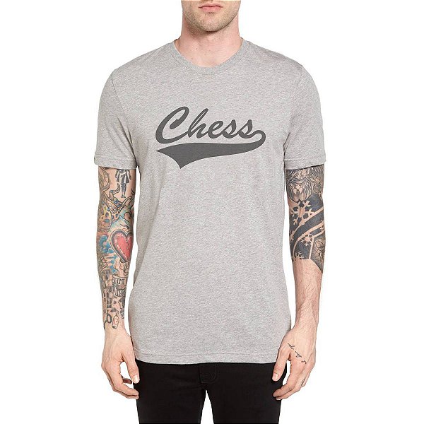 Camiseta Chess Clothing Baseball Cinza