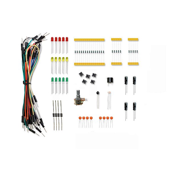 Kit Componentes Eletrônicos - 95 Peças