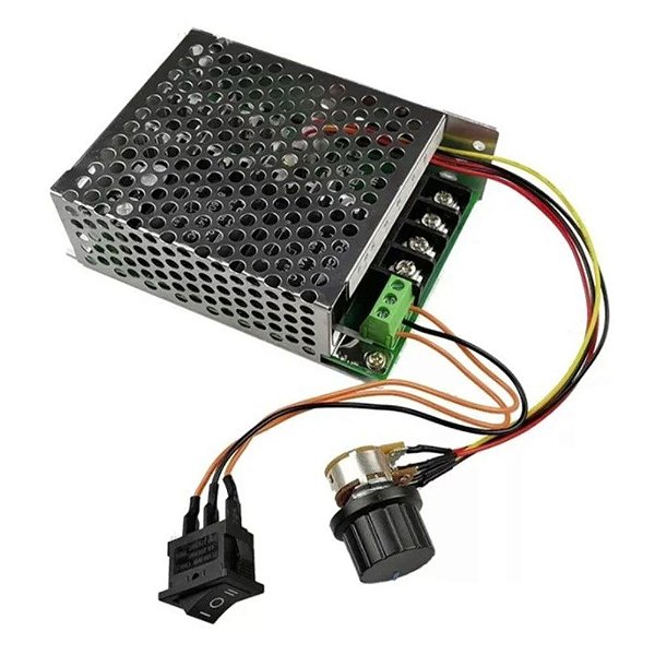 Controlador de Velocidade 10-55V 60A 3000W com Chave de Reversão