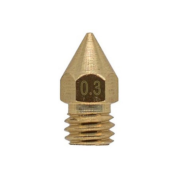 Bico para Hotend MK8 Impressora 3D - Nozzle - 0.3mm