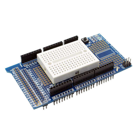 Mega Protoshield para Arduino + Mini Protoboard