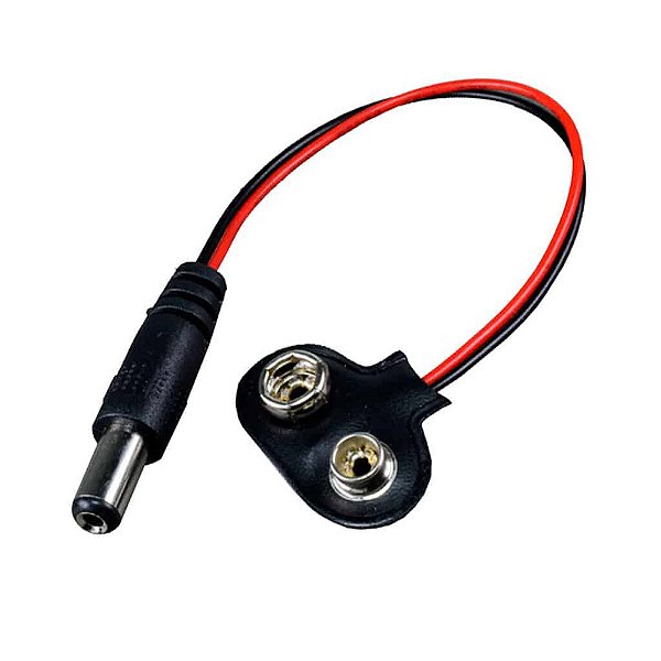Adaptador de Bateria 9v com Plug P4