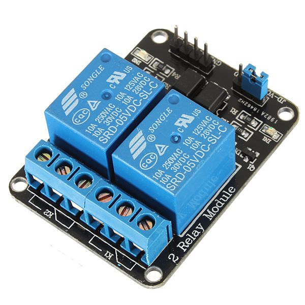 Módulo Relé 2 Canais 5V com Optoacoplador - Eletrogate | Arduino, Robótica,  IoT, Apostilas e Kits