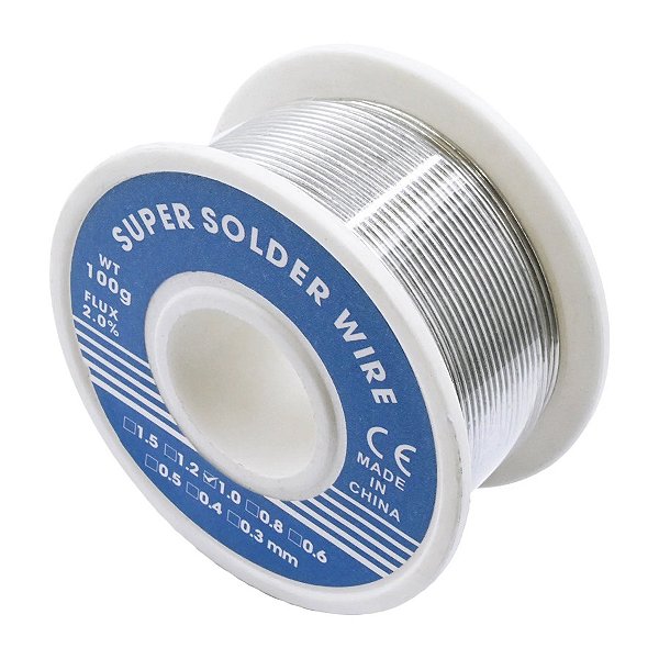 Solda Estanho em Fio 1 mm 100g
