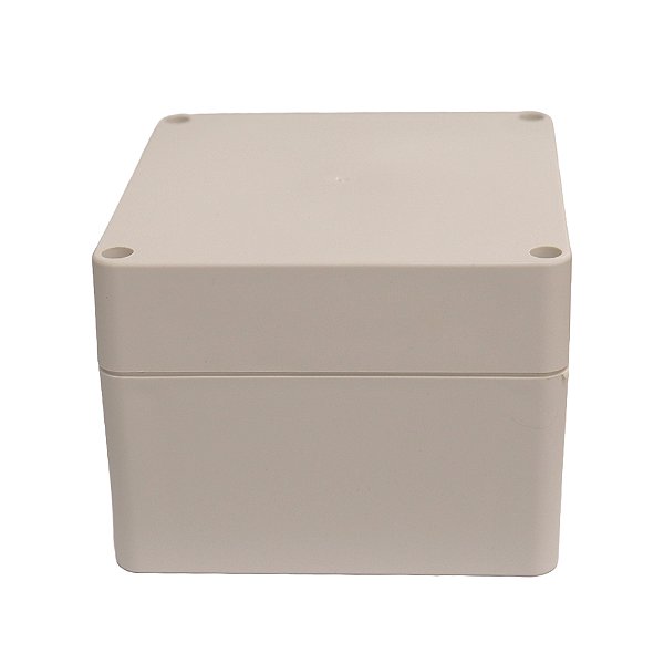 Caixa Plástica para Montagem 120mm x 120mm x 90mm - Branca