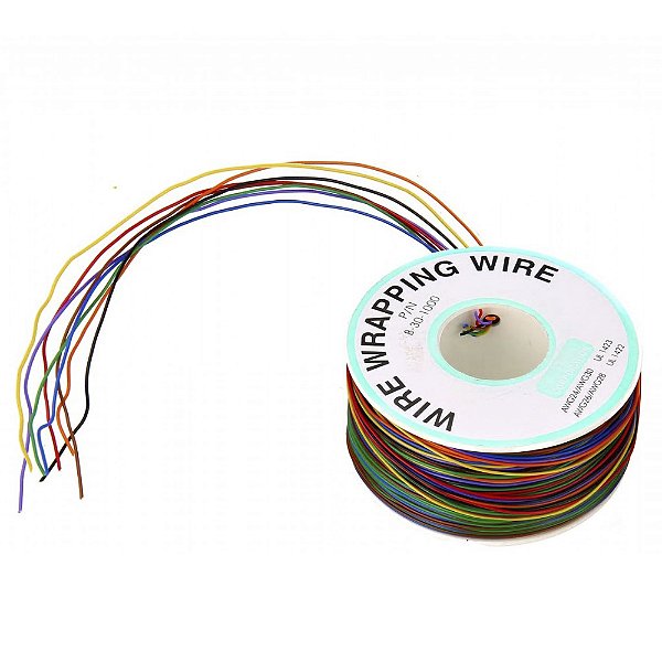 Fio Wire Wrap 250m 30AWG - 8 Cores