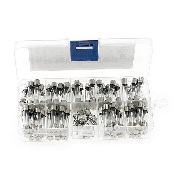 Kit 72 Fusíveis de Vidro 6×30 mm