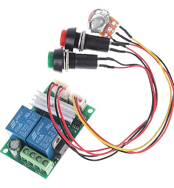 Módulo Controlador PWM 6–24 V 30 A com Reversão
