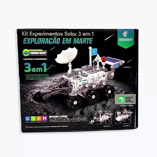 Kit Experimentos Solar 3 em 1: Exploração em Marte