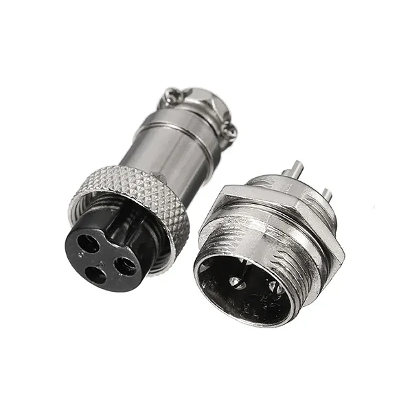 Conector Mike 3 vias - GX16