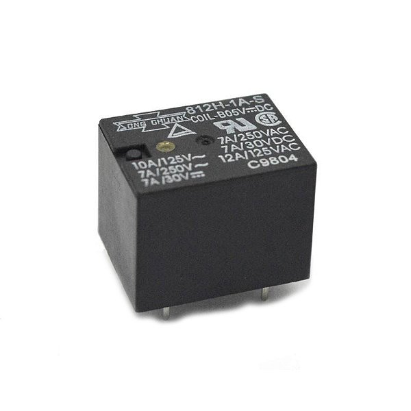 Relé 812H-1A-S 5V - 4 terminais
