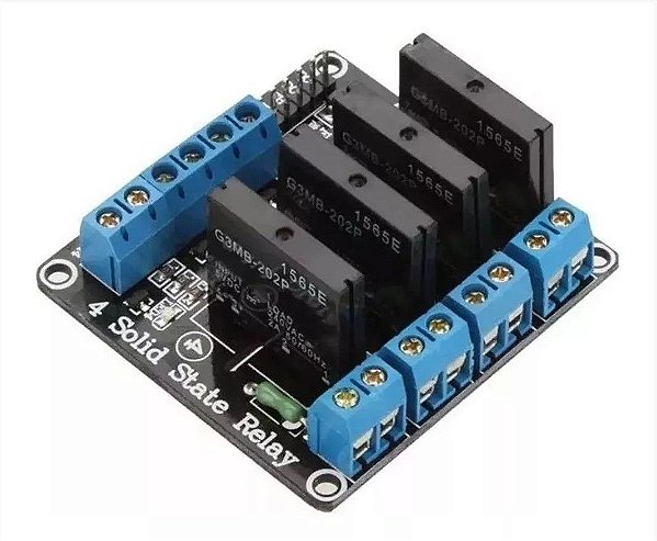 Módulo Relé de Estado Sólido SSR 4 Canais