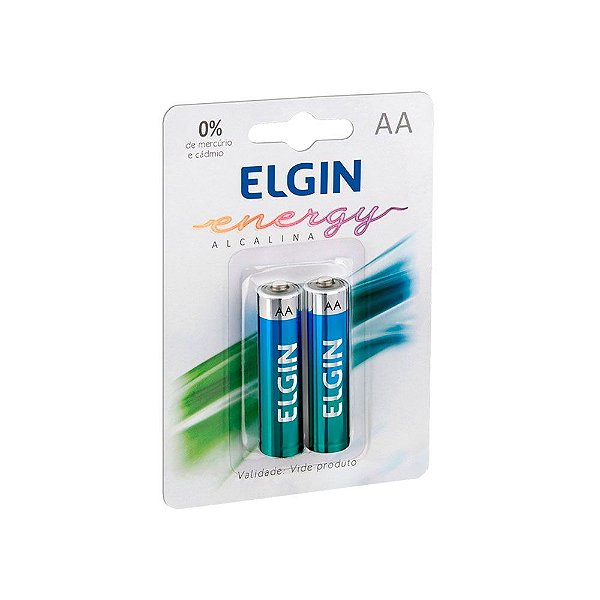 Pilha AA 1,5V Elgin Energy Alcalina (par)