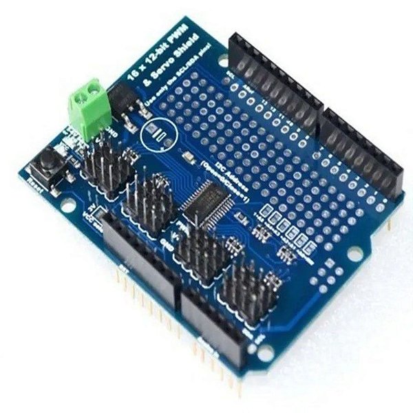 Shield Servo Motor - 16 Canais para Arduino