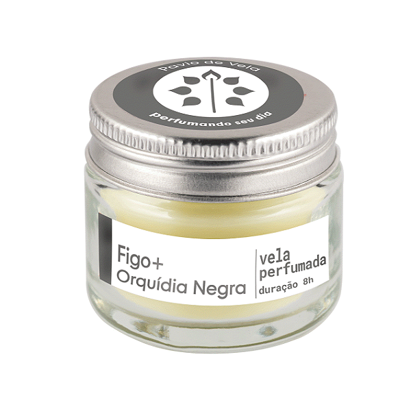 Mini Vela  Figo + Orquídea Negra | Frutado
