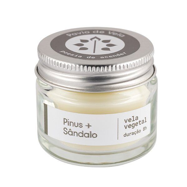 Mini Vela Pinus + Sândalo | Amadeirado