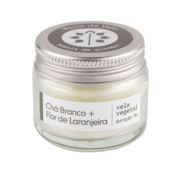 Mini Vela Chá Branco + Flor de Laranjeira | Floral