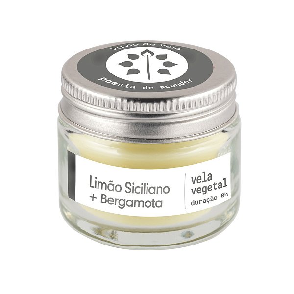 Mini Vela Limão Siciliano + Bergamota | Citrico