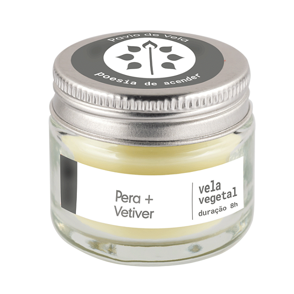 Mini Vela Pera + Vetiver | Refrescante