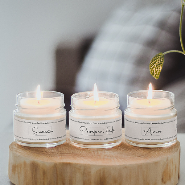 Kit Perfeito para Presentear | 3 Velas de 145g