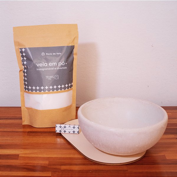 Kit Jardim | Bowl + Vela em Pó ✦
