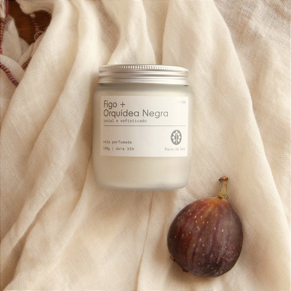 Vela Figo + Orquídea Negra | 25 horas (Floral)