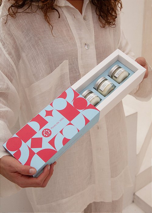 CAIXA + 3 Mini Velas 30g | Lançamento
