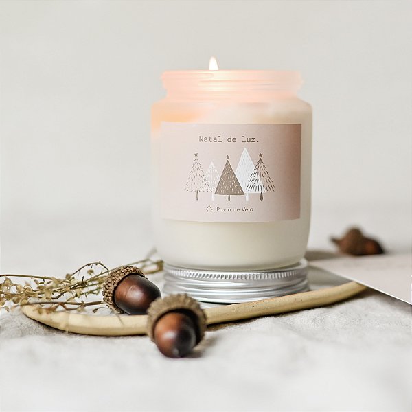 Vela 190g para o Natal | ROMÃ + CHAMPAGNE