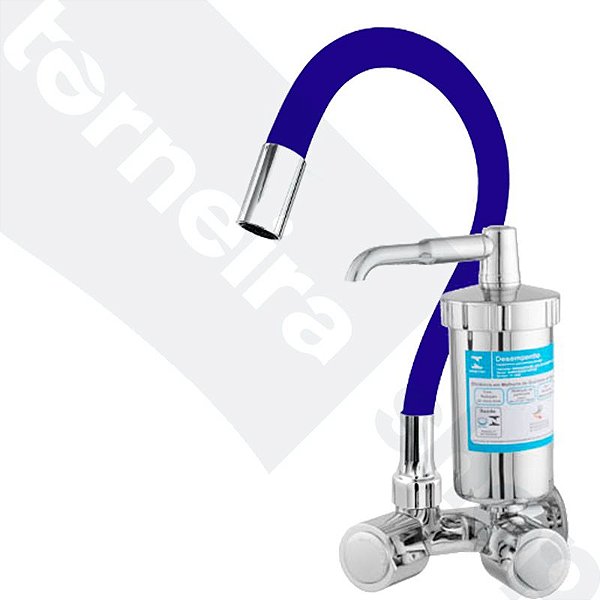 Torneira Para Cozinha Colorida de Parede Gourmet Flexível Azul Com Filtro -  Torneira Shop - Loja online de torneiras e metais sanitários