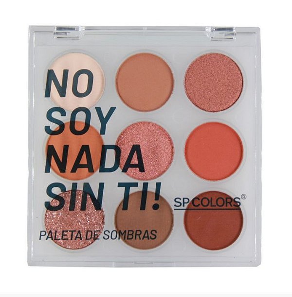 Paleta de Sombras 09 Cores - No Soy Nada Sin Ti! - Cor A - SP245 - SP Colors