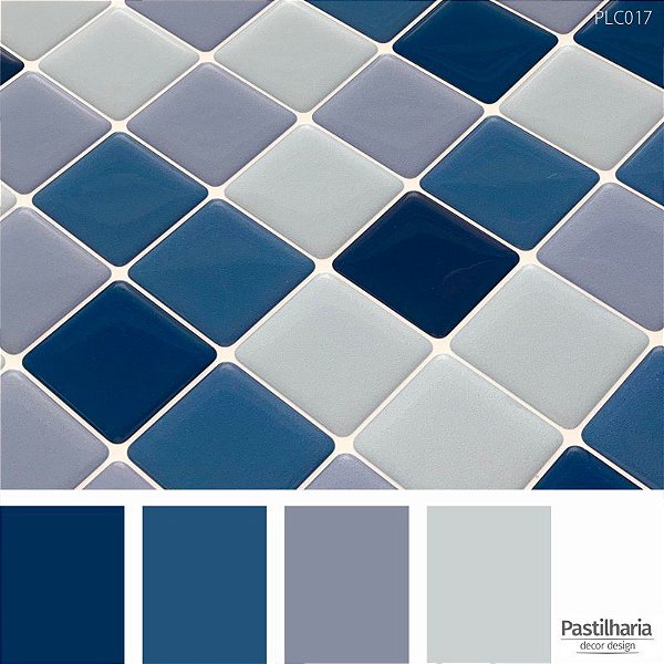 Pastilha Adesiva Resinada Elegance Blue
