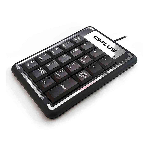 Teclado Numérico C3Plus, USB, Preto