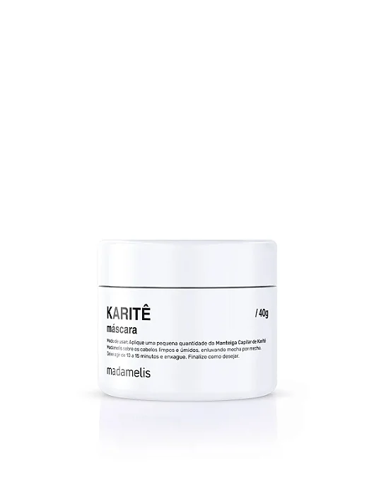 MÁSCARA MANTEIGA DE KARITÊ 40G MADAMELIS