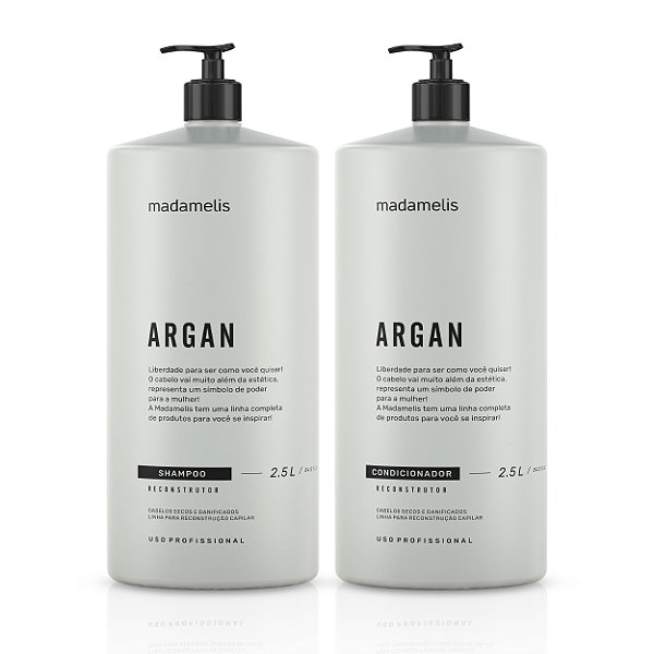 KIT LAVATÓRIO SHAMPOO E CONDICIONADOR ARGAN DUO 2,5L