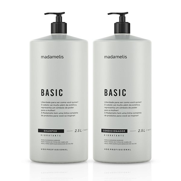 KIT LAVATÓRIO SHAMPOO E CONDICIONADOR BASIC DUO 2,5L