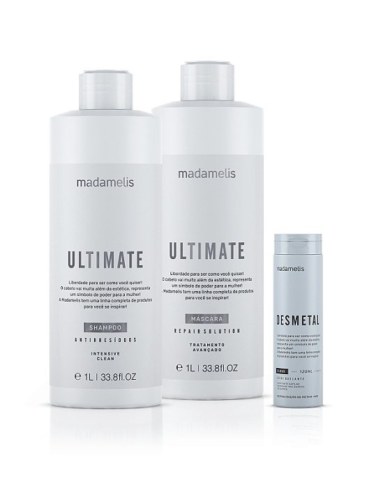 KIT ULTIMATE 1L + BRINDE DESMETAL 120ML MADAMELIS