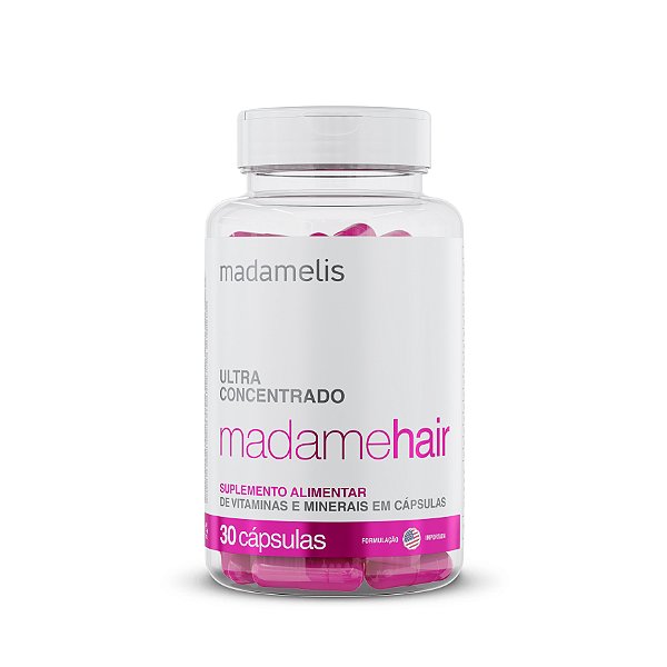 MADAMEHAIR 30 CÁPSULAS SUPLEMENTO CAPILAR 100% NATURAL