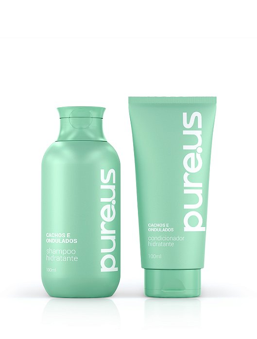 Shampoo e Condicionador Cachos e Ondulados Pure Us 100ml